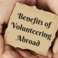 benefits of volunteering abroad
